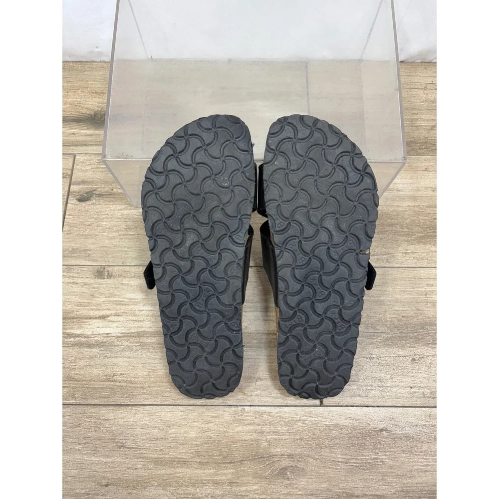 Birkenstock Barbados Black Criss‎ Cross Slides Sandals EU 39 US 8